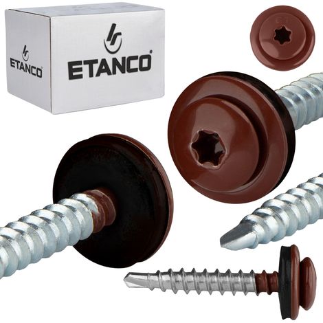 Tornillos de cabeza plana GTFP Farmer 4,8x35mm RAL 8017 (1/5)