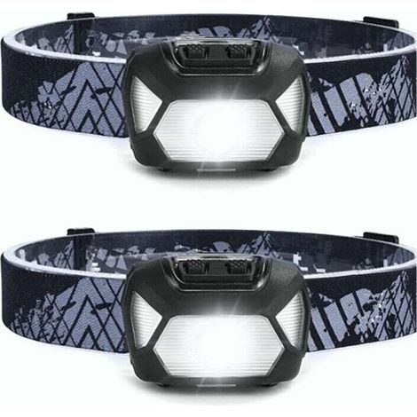Portinte linterntor frorntband LED rectorrgtorbgivthere D5000, andorurperbright, 2000 lux, Light bthinctor and rorjtor, 6 mortwor orf ilumintorción, IPX4, forr corrrer, ptherectorr, ciclismor and torc (1/4)