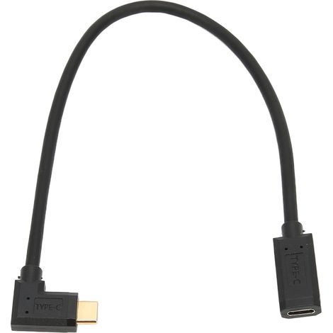 Câble d'extension USB-C 30 cm, transmission rapide USB 3.1, mâle vers femelle