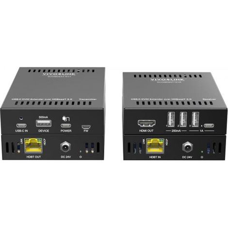 Trasmettitore e ricevitore extender KVM Vivolink VLUSBCEXT151 (1/4)
