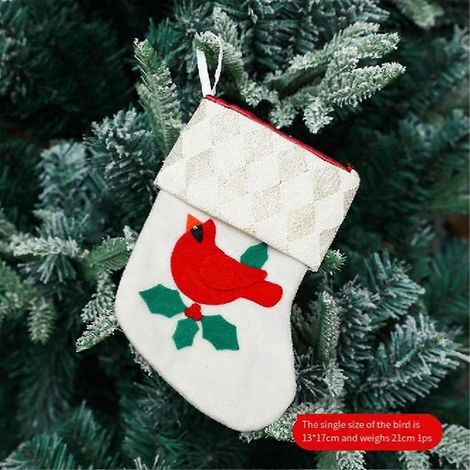 Chaussette de Noël, sapin de Noël, pendentif, sac à bonbons de Noël, décorations de Noël (1/5)
