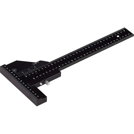 Équerre en T Multifonction en Aluminium – Règle de Traçage et de Mesure Précise pour Menuiserie (1/5)