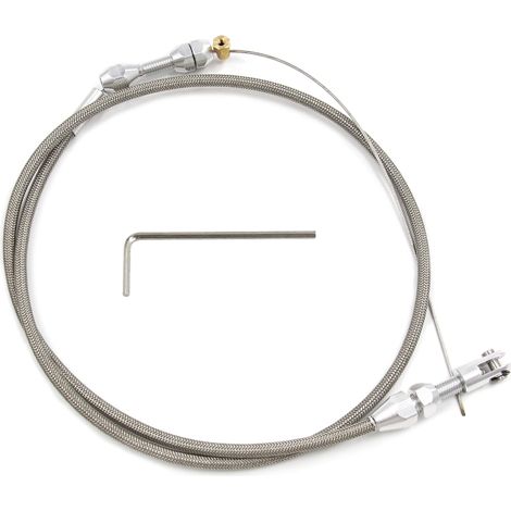 Kits de cables de acelerador trenzados de 91 cm (36 pulgadas) para motores Chevrolet/Chevy LS1 de 4.8L, 5.3L, 5.7L y 6.0L de 1997 a 2007. (1/5)