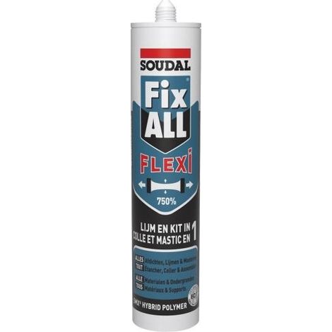 Mastic FIX ALL FLEXI - Noir - Soudal (1/2)