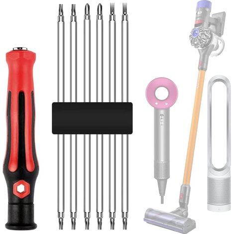 Dyson Haartrockner-Reparaturset, 7-teilig, Spezial-Torx-Werkzeug zum Entfernen und Warten von Haartrocknern für Dyson V6/V7/V8/V10/V11 Staubsauger (1/5)