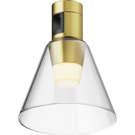 Spot rail magnétique laiton cône LED 3W 2700K Bianca (1/5)