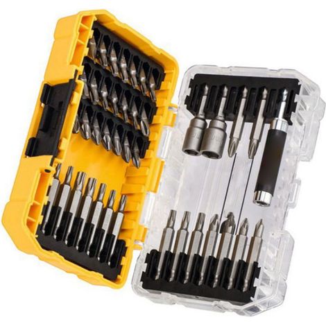 Jeu de 40 embouts de tournevis pour perceuses électriques et vis cruciformes, édition Chili, avec tournevis plat inclus (1/5)