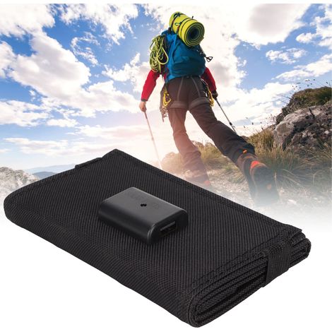 Chargeur solaire pliable 10 W pour téléphones portables, chargeur extérieur, cellules solaires en silicium polycristallin (1/5)