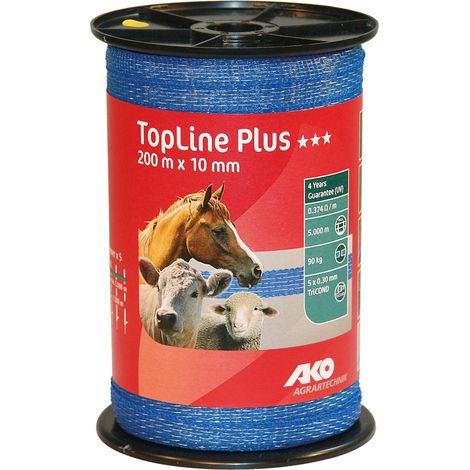 1RT FETTUCCIA ELETTRICA H 10 mm - 5 fili - mt. 200 blu