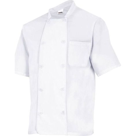 Giacca da cucina VELILLA a maniche corte Bianco 64