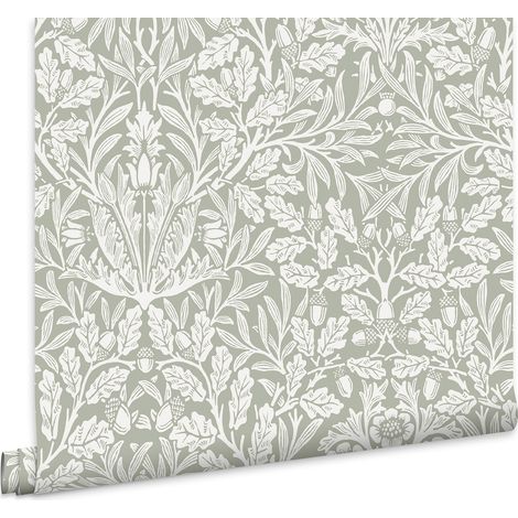 William Morris At Home Vliestapete Acorn Grun 10mx52cm (1/5)