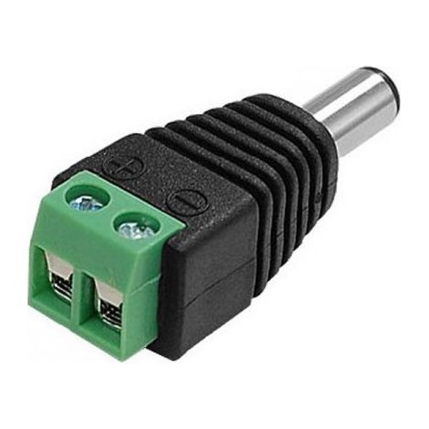 SYS Connettore alimentazione spina dc 5,5x2,1mm/morsetti a vite uso telecamere