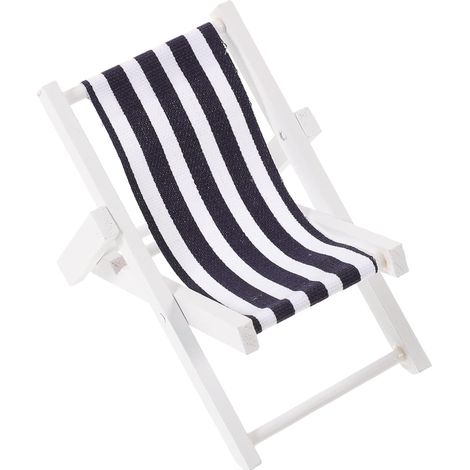 Océan Décoration De Chaise De Plage De Jardin à Jouets De Plage en Filet Décoration De Bureau De Plage Petite Chaise Nautique Portable Salon De Plage Miniature Piscine Bois (1/5)