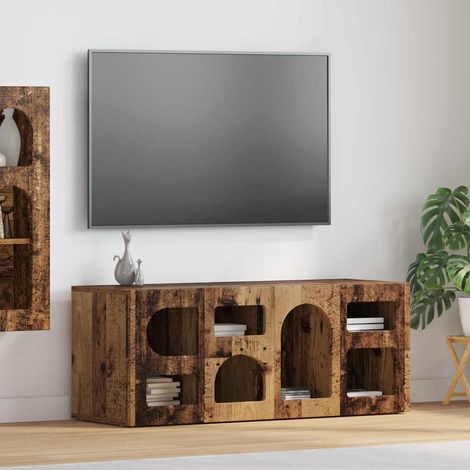 TV-Schränk Altholz 100 x 35 x 40 cm Holzwerkstoff