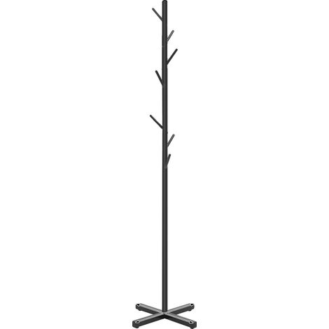 Perchero, construcción de hierro resistente, diseño que ahorra espacio, negro. (1/2)
