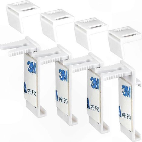 Support de fixation pour stores enrouleurs, 8 pièces, pinces à visser sans perçage, adaptées aux fenêtres et portes en bois, pièces de rechange. (1/5)