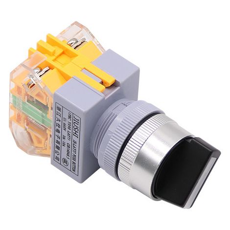 Includes LAY37-11X/2 two-position knob, one on and one off, Y090 PBC cutout 22mm selector switch (1/3)