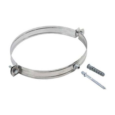 Collare reggitubo acciaio inox aisi 304 cm 12 + tassello (10 pezzi) Zincogroup