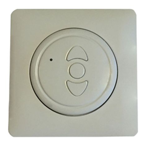 Télécommande murale Profalux pour volets roulants – 1 canal – Fréquence 868,35 MHz – Dimensions 80x80x16 mm – Pile fournie