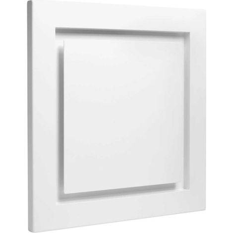 Kermi x-well Zu-/Abluftdurchlass SEA302 quadratisch aus Metall, weiß, NW 125 - Y2403125006K