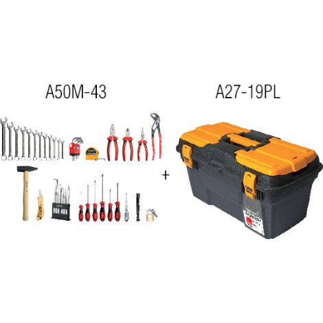 Caisse à outils complète CETAFORM qualité professionnelle 43 pièces (1/5)