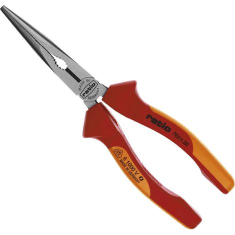 Alicate Boca Semirredonda 200mm VDE RATIO PRO (1/2)