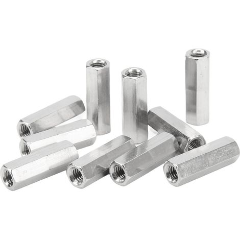 20 Pièces Écrous de Raccordement Hexagonaux M5x0.8 Longueur 25mm Acier Inoxydable Anticorrosion pour Liaisons Filetées (1/5)