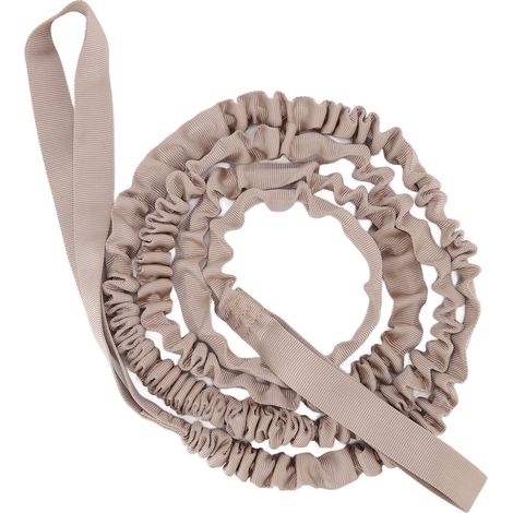 Barre de remorquage pour vélo en nylon extensible, longueur naturelle 2,7 m, corde de remorquage portable pour vélo, course et marche, kaki (1/5)
