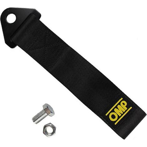 Sangle de remorquage de remorque de 8-12 mm, courroie de remorquage de corde de remorque de voiture de course (noir) (1/5)