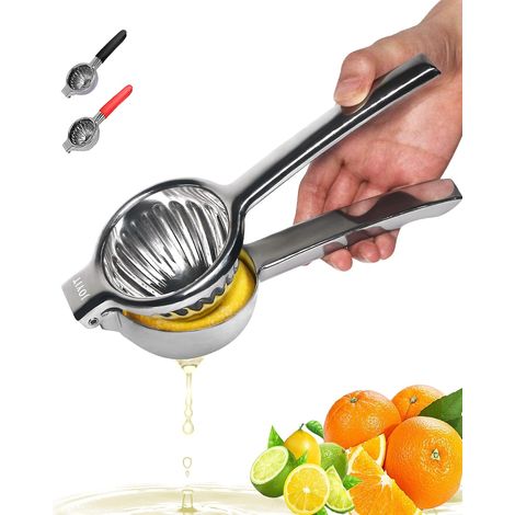 Presse Agrumes Très Grand, Presse Citron Très Résistant, Inoxydable 18/10 Presse Agrumes Manuel Pour Citron, Orange, Ou Autres Fruits, Passe au Lave-vaiselle(Acier Inox) (1/5)