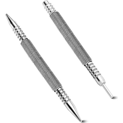 Jeu de 2 cloueuses à double tête, poinçons à ressort sans marteau 1/32", 1/16", outil d'extraction de goupilles de charnière de porte (1/5)