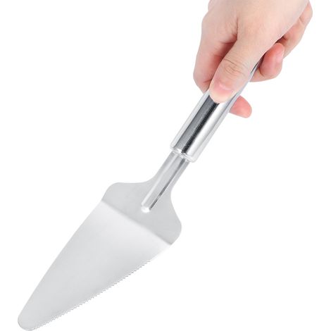 2 Pièces Couteau à Pizza Triangulaire en Acier Inoxydable, Pelle et Spatule Multifonction pour Cuisine (1/5)
