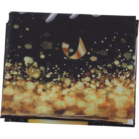 Bannière anniversaire 18 ans noir et or 180x99cm, décoration murale pour fête, guirlande "Joyeux Anniversaire" pour fond de scène, accessoire de décoration extérieur et intérieur (SRHF-006-18) (1/5)