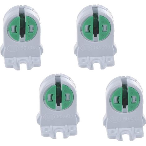 Lot de 4 Supports de Lampe G5 pour Tubes Fluorescents T5 60W 100V-240V Douilles de Fixation (1/2)