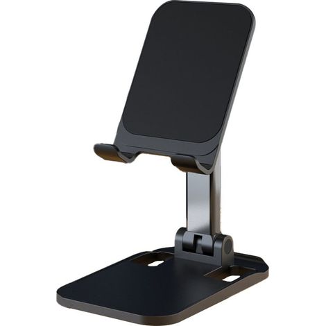 Support Téléphone Portable - Rétractable Et Pliable - Pour Smartphone Et Tablette - Universel - Hauteur Et Largeur Réglables - Accès Au Port De Charge - 1 Pièce (1/5)