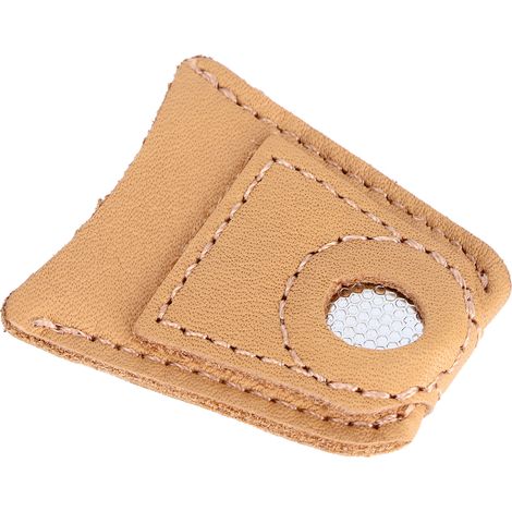 Protecteur de Doigt en Cuir pour Couture et Broderie, Manchon Anti-Coupures (1/5)