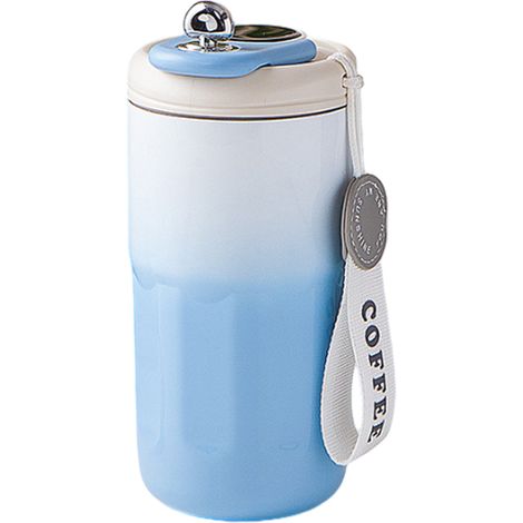 Mug de voyage isotherme avec couvercle et cordon de transport, affichage de la température (1/5)