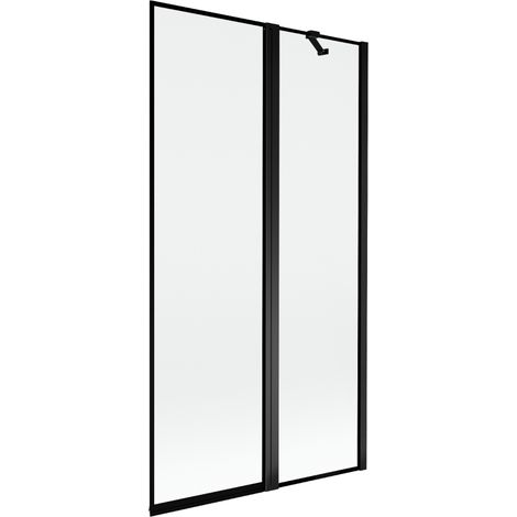 Mexen Mist pare-douche 2 volets droit 100 x 150 cm, cadre noir, noir - 8A9-100-011-70-70-P (1/5)