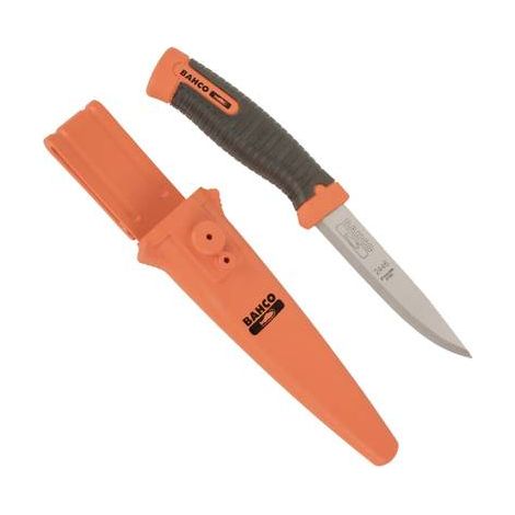 Bahco SB-2446 Couteau polyvalent noir/orange Longueur de la lame 102 mm