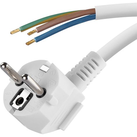 PVC 3 x 0,75 mm, 5 m, Blanc, Bois cR2 h05 vV-f hY005–f3 (1/5)