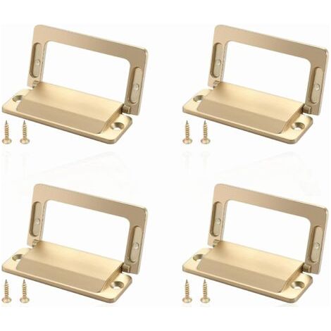 Set of 4 cabinet handles - Zinc alloy - For cabinets - Gold (1/5)