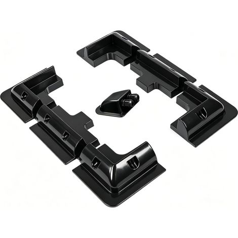 Kit de 7 supports de montage pour panneau solaire en ABS, sans perçage avec presse-étoupe, pour camping-car, pont de bateau, garage, toit d'appartement, mur latéral et dessus de (1/5)