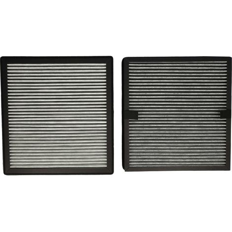 vhbw 2-teiliges Filter-Set kompatibel mit Ideal AP25 Luftbefeuchter, Luftreiniger - 2x Ersatz-Filter (HEPA-Filter, Aktivkohlefilter)