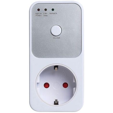 Automatischer Überspannungsschutzschalter für Steckdosen, 220 V Wechselstrom, Überspannungsschutzgerät mit europäischem Stecker für Kühlschränke – 1 Stück (1/4)