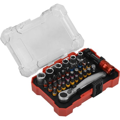 Coffret tournevis à cliquet, pour maison, atelier et montage (1/5)