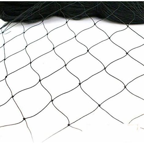 Tigrezy Filet Anti Oiseaux Filet Poules pour Protection Jardin Plantes Arbre Fruitier Fleurs Légumes Robuste，noir，15m7.5m