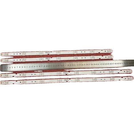 Tira de LED, material de aluminio, longitud de tira de 472 mm y 545 mm, compatible con televisores de 55 pulgadas, regulable, con certificación CE y RoHS. (1/5)