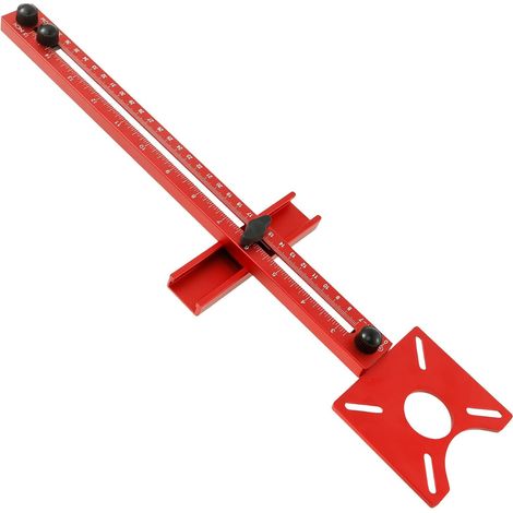 4 in 1 Router Fräsrillenhalterung 400mm Router Milling Bracket 180° Drehbar Frässchablone Oberfräse Aluminium-Frästisch-Einsatzplatte für Holzbearbeitungsbänke (1/5)
