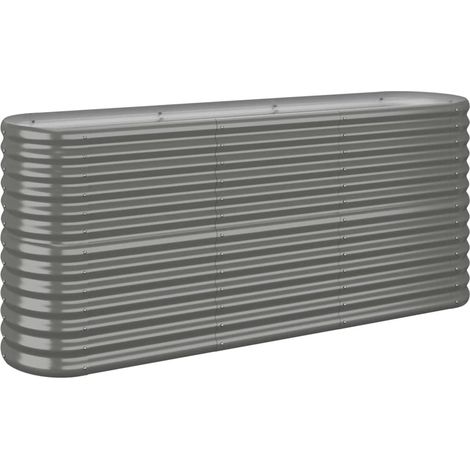 Maison Exclusive - Hochbeet Verzinkter Stahl 152x40x68 cm Grau