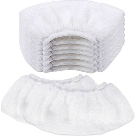 8 PCS Nettoyage à la Vapeur en Microfibre Lingette Balai Vapeur karcher Bonnette Microfibre Chiffon pour Buse à Main Universel Serpillière Remplacement pour Nettoyeur Vapeur SC1 SC2 SC3 SC4 SC5 (1/5)